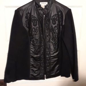 Leather/Sweater jacket
